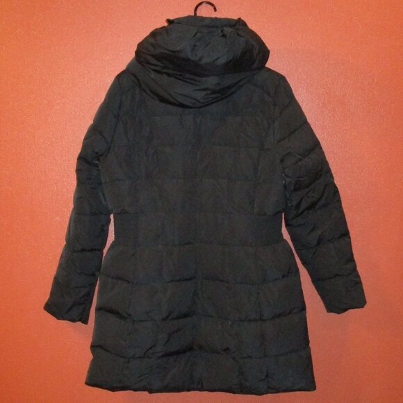 Cole Haan Signature Woman Large Black Full Zip Feather Down Hooded Jacket - Picture 6 of 10